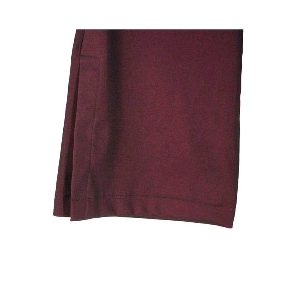 Y2K Sharkskin Pants by No Boundaries Size 5 Maroon Shimmery Shark Skin Vintage 9 - Picture 4 of 10